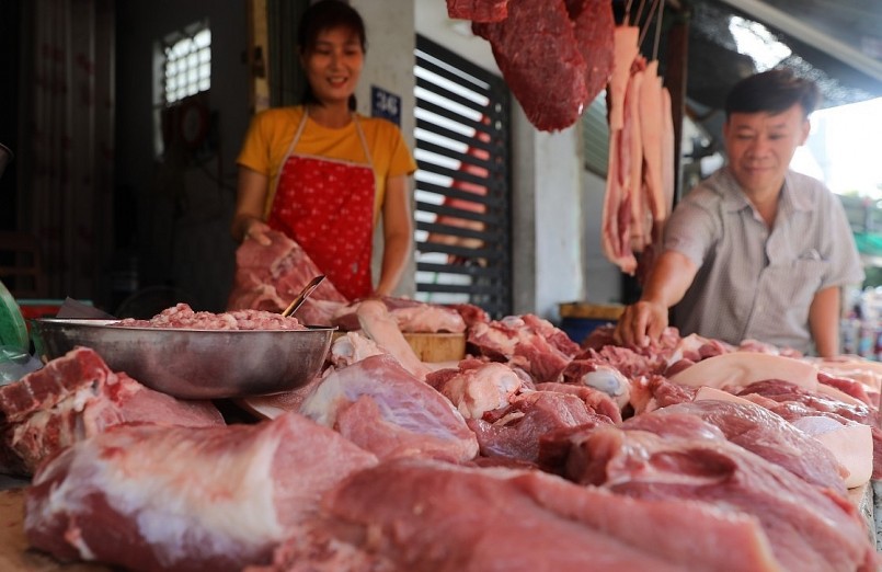 Thị trường thịt heo trong nước đã bão hòa khiến giá heo khó tăng.