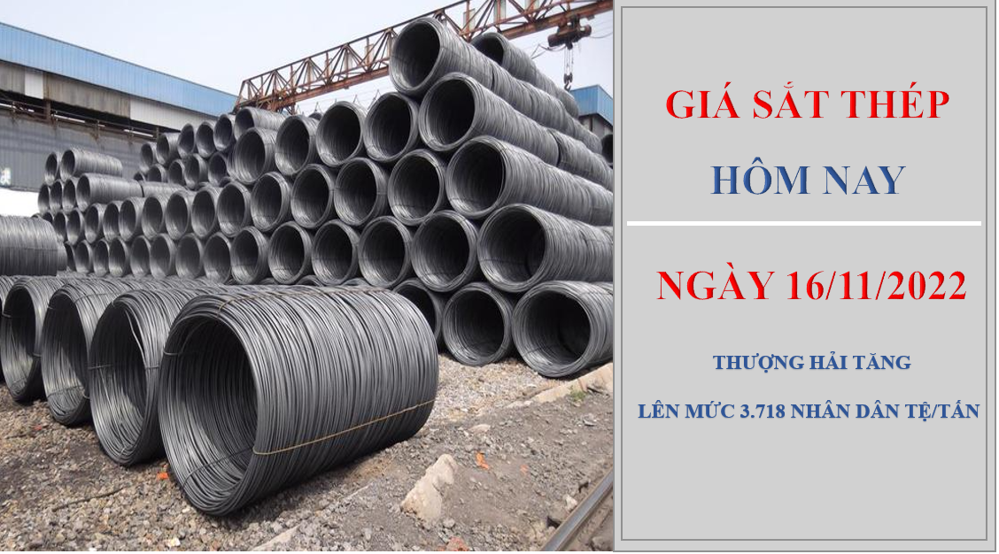 Giá sắt thép hôm nay 16/11/2022: Tăng mạnh trên Sàn Thượng Hải