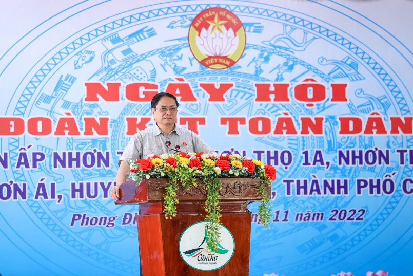 Thủ tướng Phạm Minh Chính: Đại đoàn kết phải diễn ra hằng ngày, hằng giờ ở các khu dân cư, các ngành, các cấp