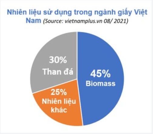 Cơ cấu nhiên liệu sử dụng trong ngành Giấy tại Việt Nam