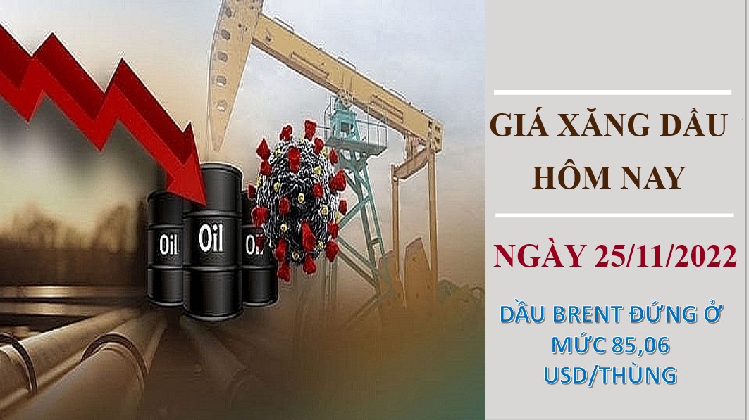 Giá xăng dầu hôm nay 25/11/2022: Giá dầu thô tiếp tục sụt giảm