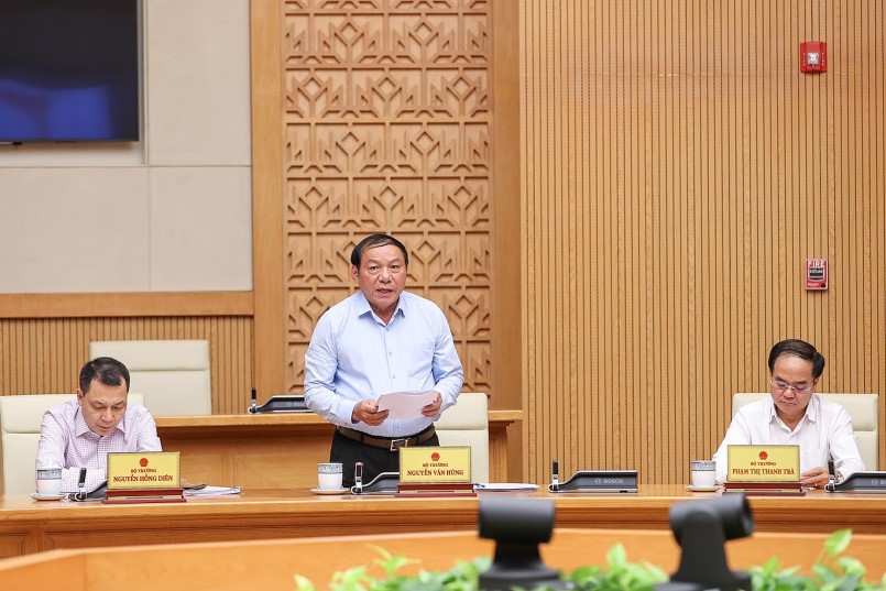 Thủ tướng Phạm Minh Chính: Huy động nguồn lực xã hội trong bảo tồn, phát huy giá trị di sản văn hóa. Ảnh: VGP