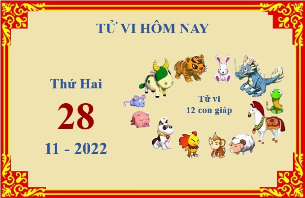 Xem chi tiết tử vi hôm nay Thứ Hai ngày 28/11/2022: Hợi gặt hái nhiều thành công, Dần sự nghiệp gặp khó khăn
