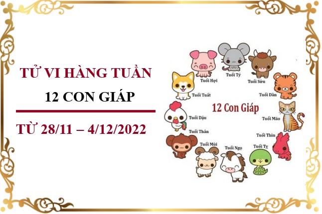 Tử vi tuần mới của 12 con giáp từ 28/11-4/12/2022