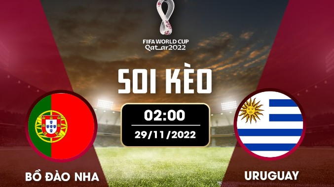 Bồ Đào Nha vs Uruguay 02h00 ngày 29/11/2022, World Cup 2022