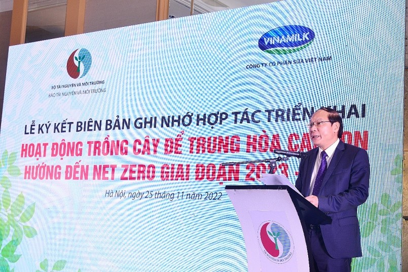 Thứ trưởng Bộ TN&MT Lê Công Thành phát biểu chỉ đạo tại sự kiện