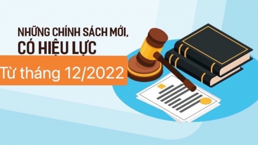 Chính sách mới có hiệu lực từ tháng 12/2022