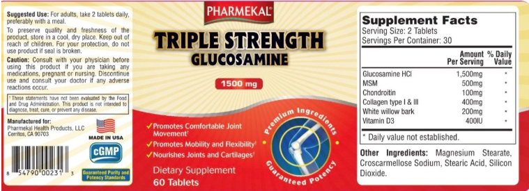 Người tiêu dùng cần trọng với sản phẩm Triple strength Glucosamine 1500MG