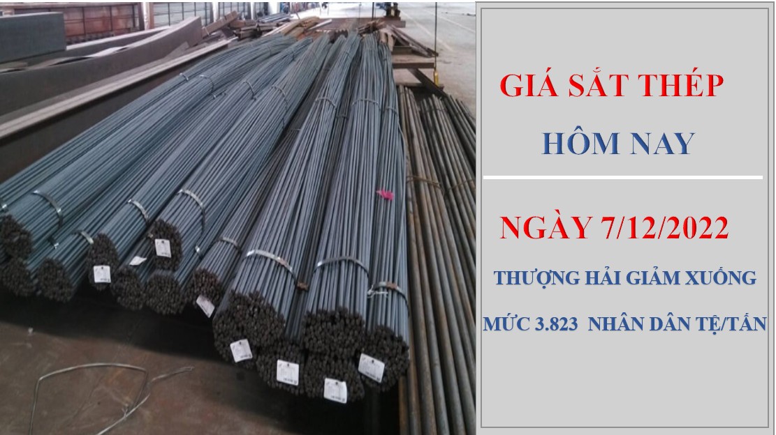 Giá sắt thép hôm nay 7/12/2022: Tiếp đà giảm trên Sàn thượng Hải