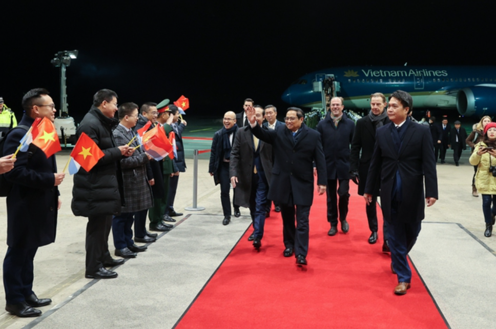 Thủ tướng Phạm Minh Chính bắt đầu thăm chính thức Luxembourg. Ảnh: VGP