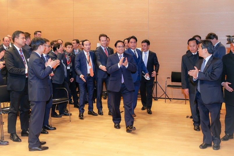 Thủ tướng Phạm Minh Chính bày tỏ vui mừng được tham dự sự kiện quan trọng này trong bối cảnh hai nước đang cùng nhau hướng đến kỷ niệm 50 năm thiết lập quan hệ ngoại giao vào năm 2023. Ảnh: VGP