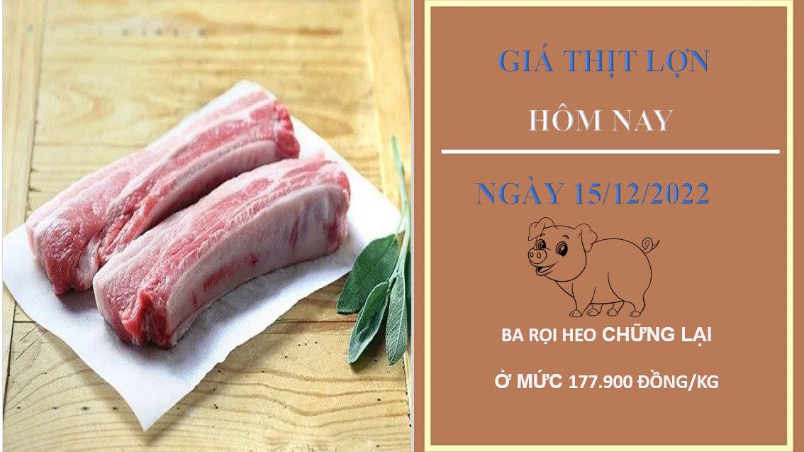 Giá thịt heo hôm nay 15/12/2022: Ổn định tại cửa hàng WinMart