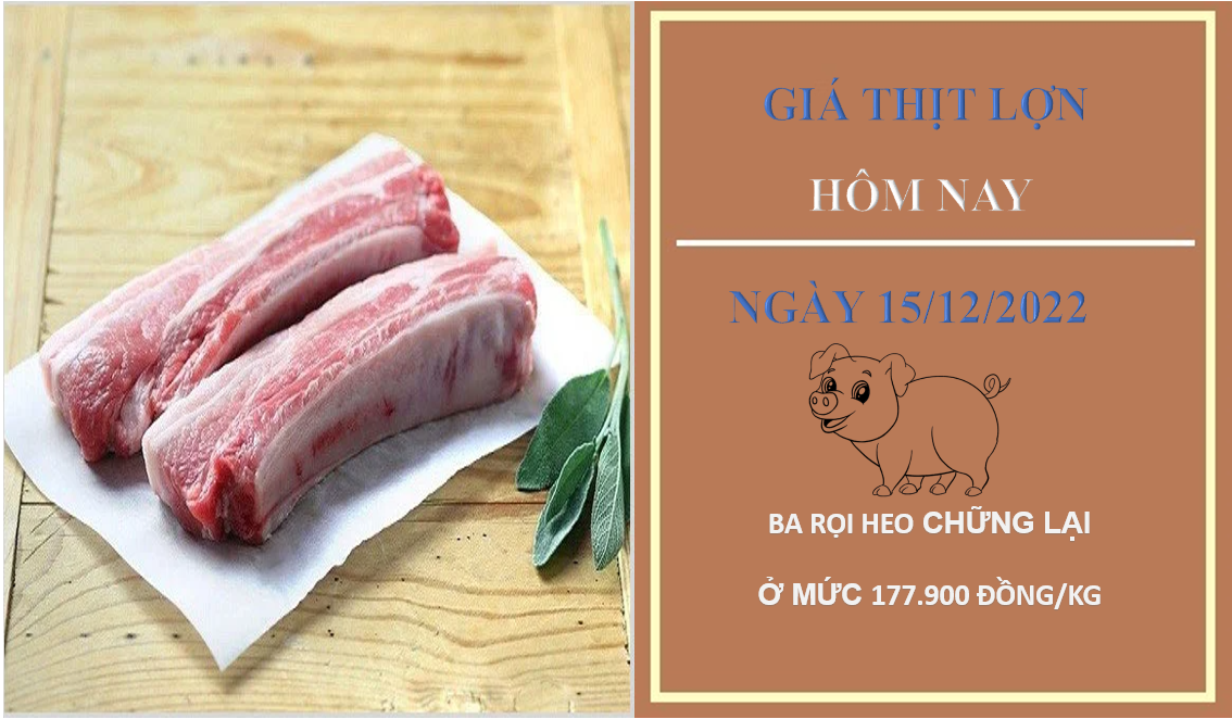 Giá thịt heo hôm nay 15/12/2022: Ổn định tại cửa hàng WinMart