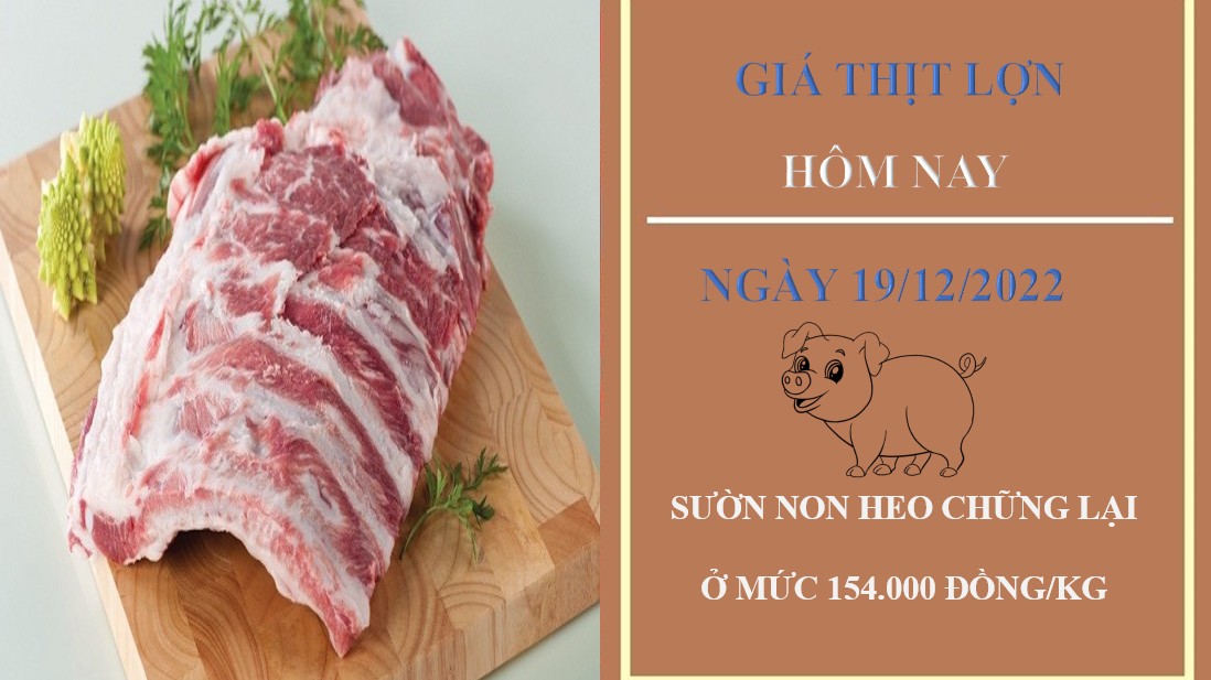 Giá thịt heo hôm nay 19/12/2022: Duy trì ổn định tại Công ty Thực phẩm bán lẻ