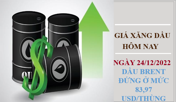 Giá xăng dầu hôm nay 24/12/2022: Giá dầu thô tăng vọt