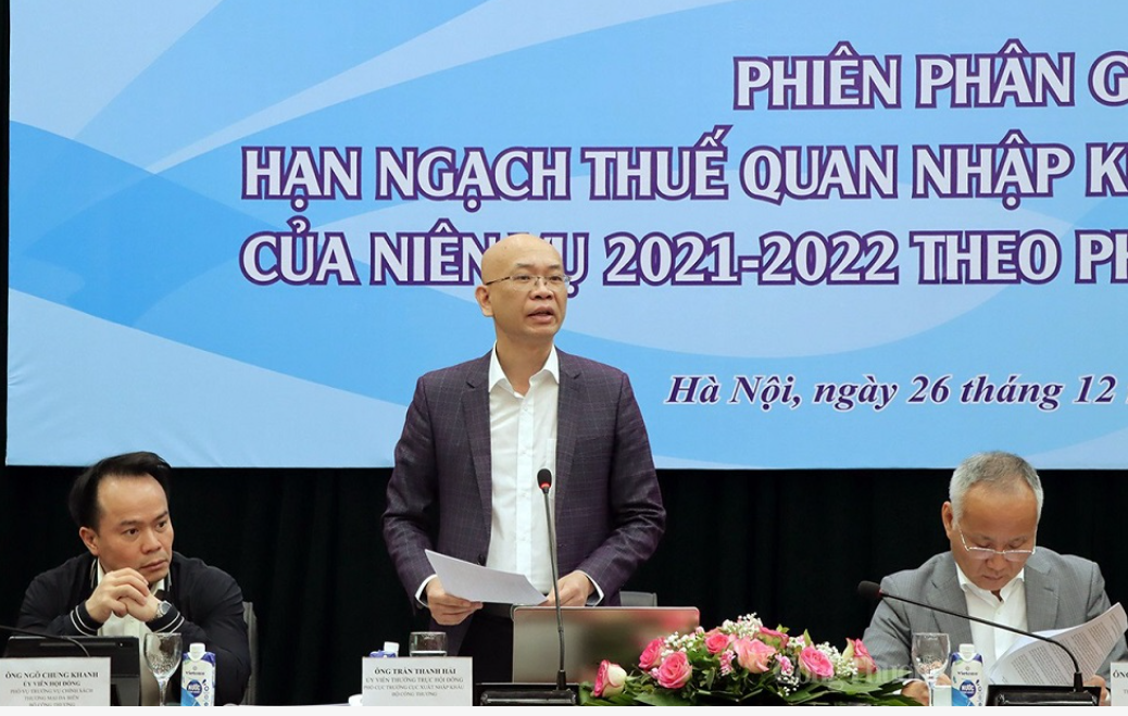 Ông Trần Thanh Hải lưu ý các doanh nghiệp được phân giao HNTQ nhập khẩu đường bổ sung của niên vụ 2021-2022