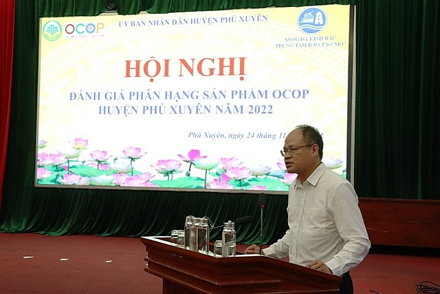 Huyện Phú Xuyên tổ chức hội nghị đánh giá, phân hạng các sản phẩm OCOP năm 2022
