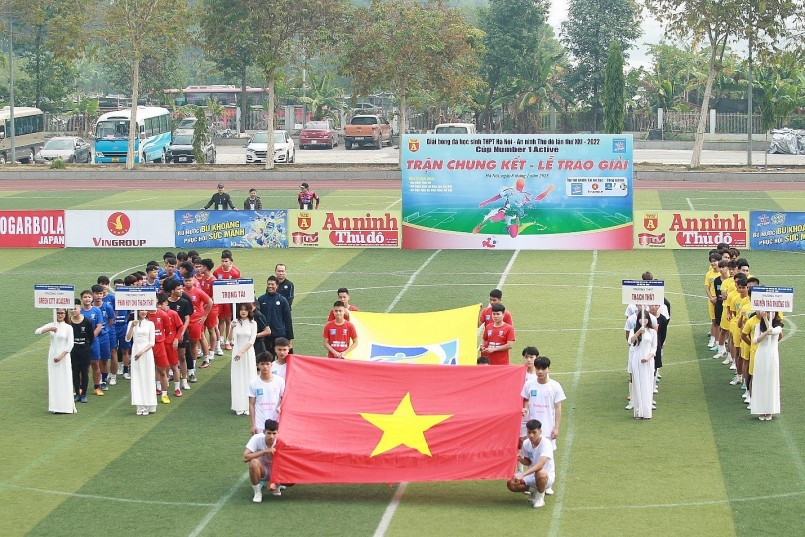 Chung kết giải bóng đá THPT Hà Nội - An ninh Thủ đô lần XXI năm 2022 diễn ra vào ngày 08/01/2023