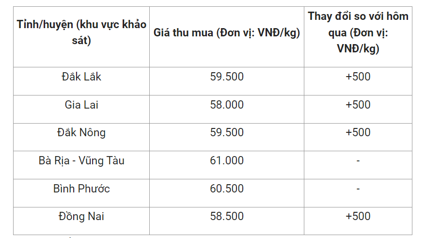 Giá nông sản hôm nay (11/2), giá tiêu trong nước tăng mạnh lên mức 61.000 đồng/kg.