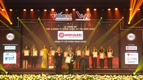 Nam Dược vào top 5 công ty Đông dược uy tín Việt Nam 2022