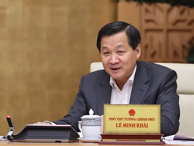 Phó Thủ tướng Chính phủ Lê Minh Khái tại Phiên họp - Ảnh: VGP/Nhật Bắc