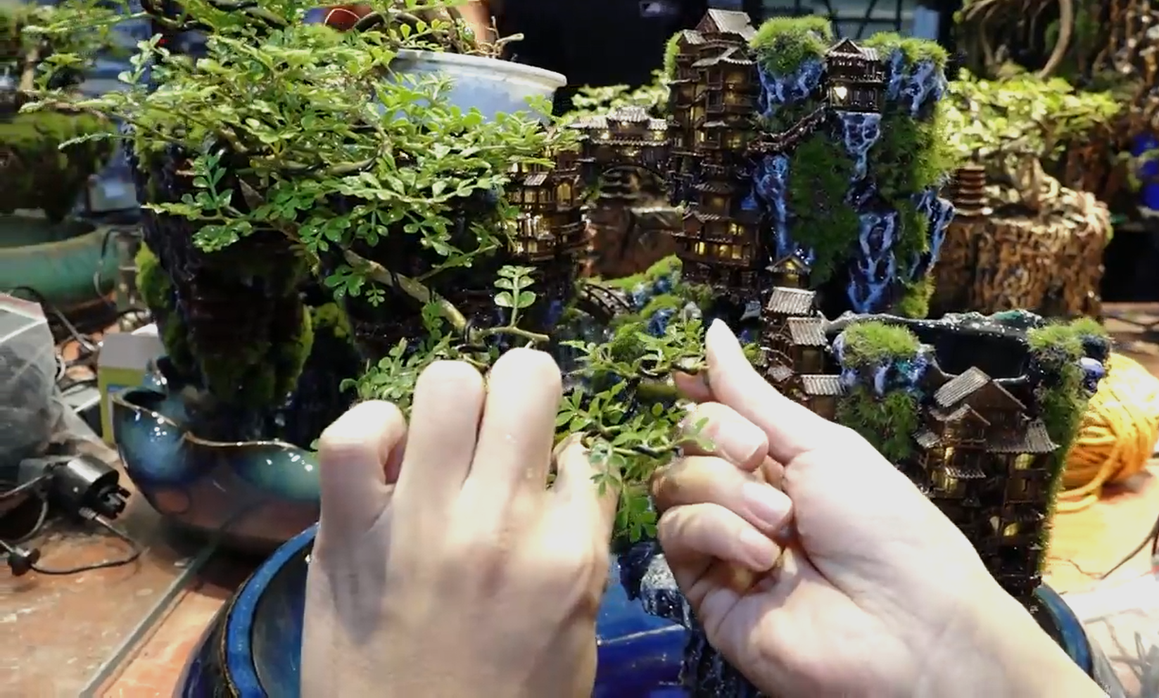 Những siêu phẩm tiểu cảnh bonsai được tạo ra từ việc tích hợp công nghệ 3D.