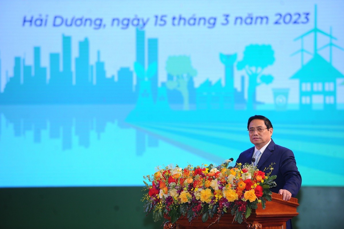 Thủ tướng Chính Phủ Phạm Minh Chính phát biểu tại buổi lễ.