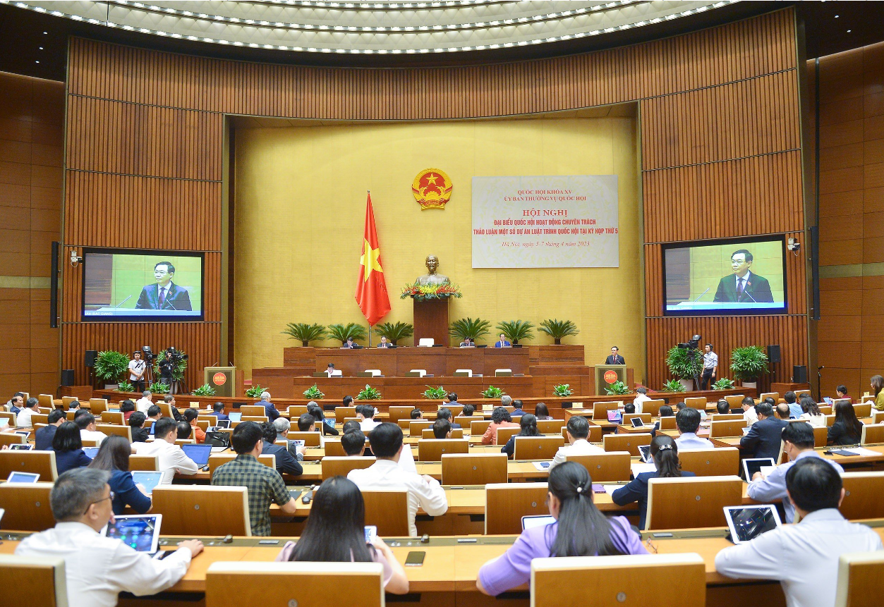 Chủ tịch Quốc hội Vương Đình Huệ phát biểu khai mạc Hội nghị đại biểu Quốc hội chuyên trách