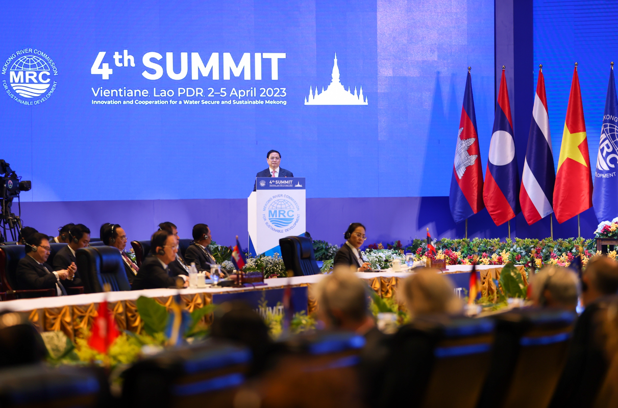 Thủ tướng Chính phủ Phạm Minh Chính đánh giá cao vai trò không thể thiếu của Ủy hội sông Mekong quốc tế, đề cao những thành tựu quan trọng đã đạt được - Ảnh: VGP