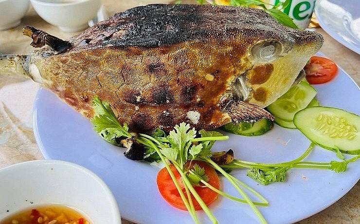 Trong các nhà hàng, quán ăn ở Phú Yên, những món ăn từ Cá bò hòm là đặc sản nổi tiếng.