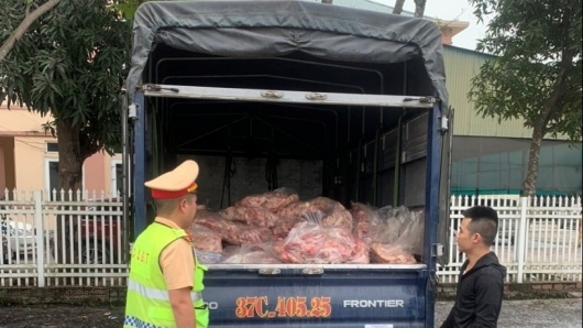 Nghệ An: Xử phạt 30 triệu đồng xe tải vận chuyển 600kg gà đông lạnh không rõ nguồn gốc