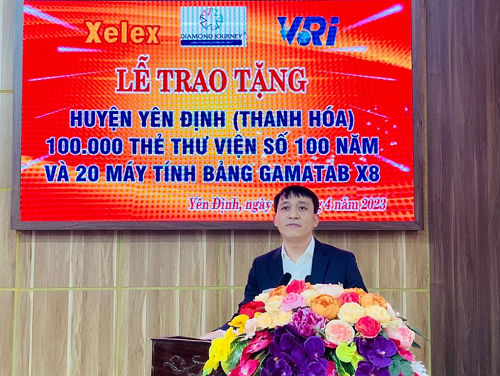 Ông Nguyễn Xuân Khánh – Chủ tịch HĐQT Công ty Cổ phần Truyền thông Đối ngoại Việt Nam phát biểu
