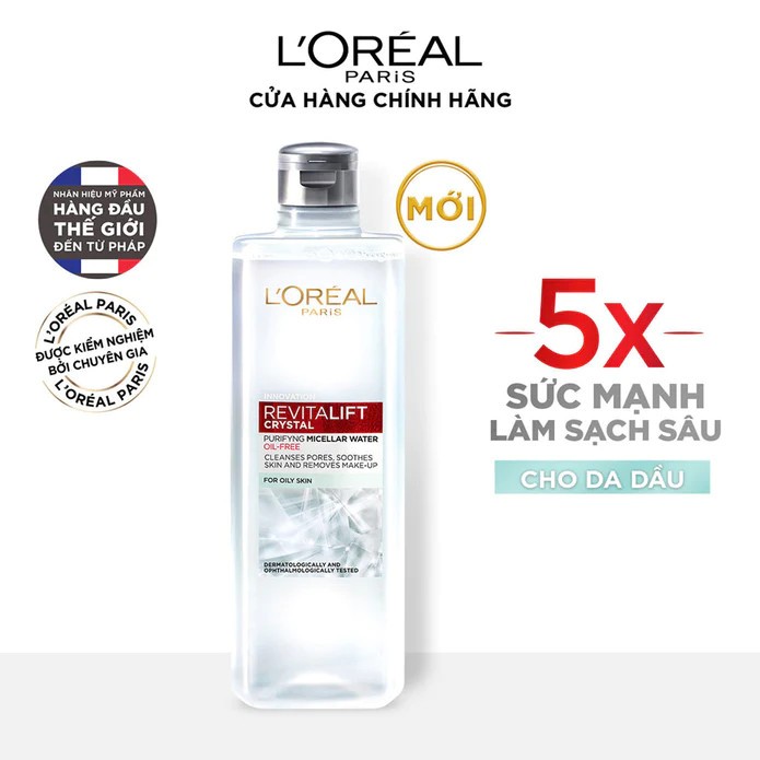 Nước Tẩy Trang L'Oréal Paris Revitalift Crystal Purifying Micellar Water
