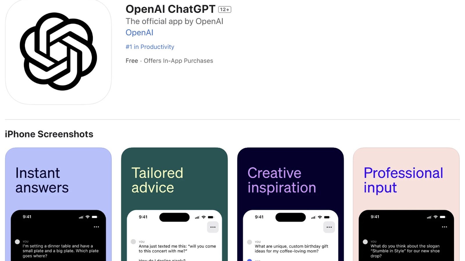 Ứng dụng Chat GPT của OpenAI đã có mặt trên điện thoại Iphone