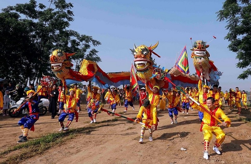 Tưng bừng Lễ hội truyền thống Chử Đồng Tử - Tiên Dung xã Tự Nhiên năm 2023