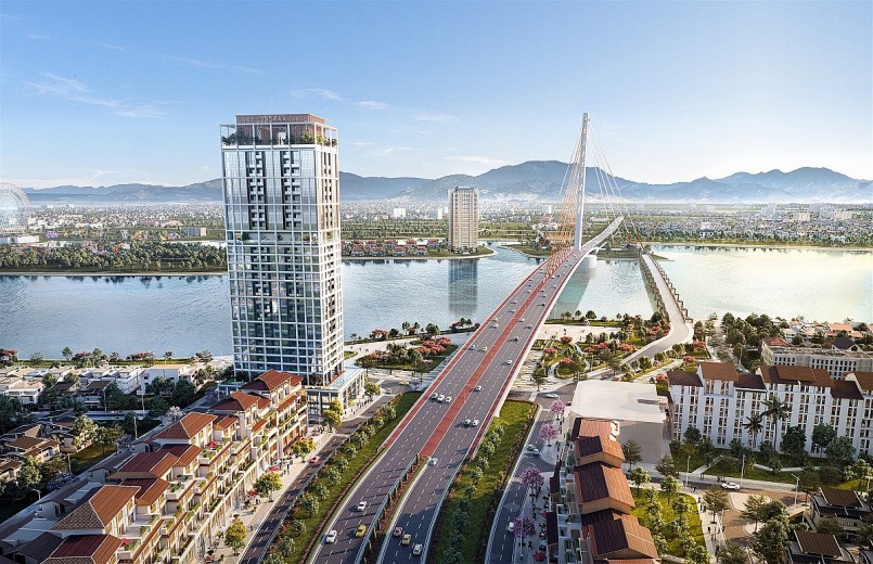 Sun Property sắp giới thiệu dự án mới kề bên sông Hàn. (Ảnh phối cảnh minh họa)