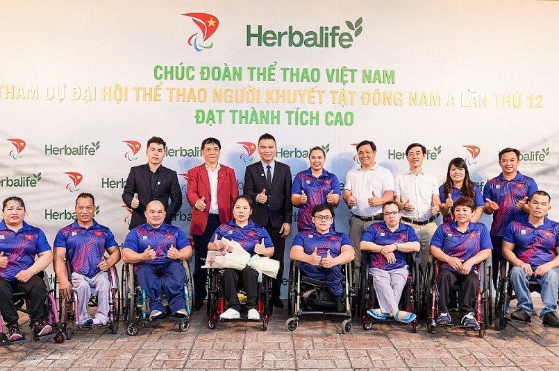 Herbalife Việt Nam đồng hành cùng Hiệp Hội Paralympic Việt Nam tổ chức Lễ Xuất Quân cho vận động viên tham dự ASEAN Para Games 2023 tại Campuchia