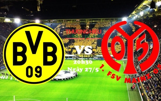 Dortmund vs Mainz 05, 20h30 ngày 27/5/2023, vòng 34 Bundesliga