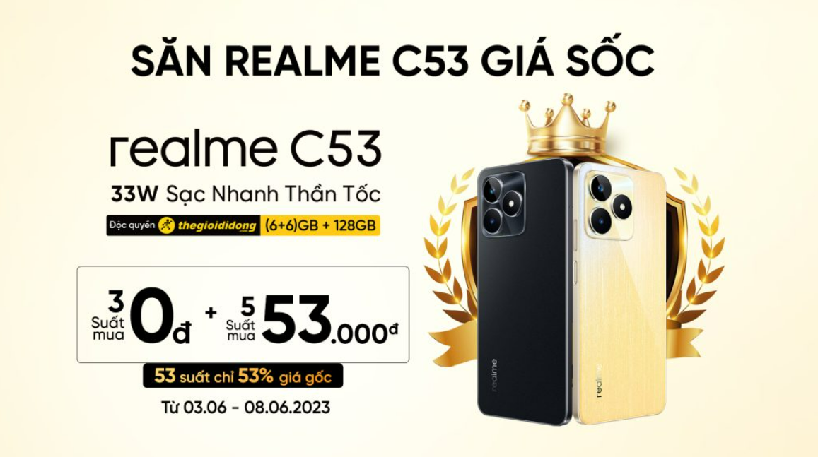 Điện thoại Realme C53 sắp ra mắt