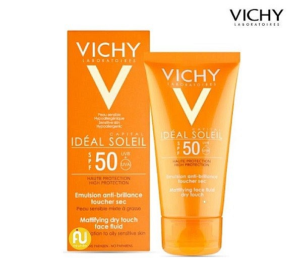 Kem chống nắng dưỡng da cho da dầu, không nhờn rít SPF 50 PA+++ Ideal Soleil Mattifying Face Fluid Dry Touch  GIÁ: 450.000 VNĐ