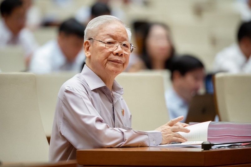 Tổng Bí thư Nguyễn Phú Trọng tại phiên họp