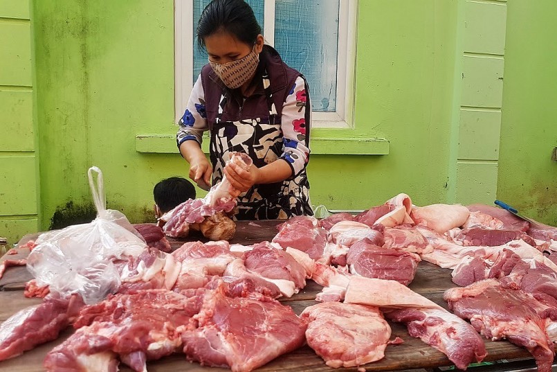 Nguồn cung heo hơi giảm đang là yếu tố thúc đẩy giá heo trong nước.