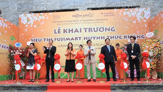 Chính thức khai trương siêu thị FujiMart tại tòa Hateco Laroma, Huỳnh Thúc Kháng, Hà Nội