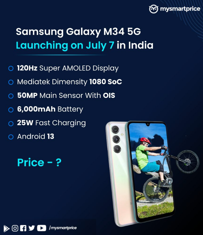 Rò rỉ thông số điện thoại Samsung Galaxy M34 5G