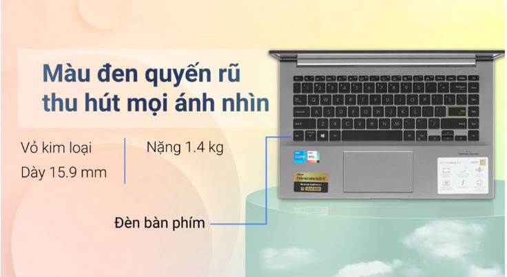 Asus Vivobook S433EA-AM2307W i5 1135G7: Hiệu năng khủng, giá cả siêu mềm