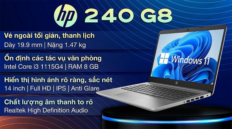 Laptop HP 240 G8 i3: 