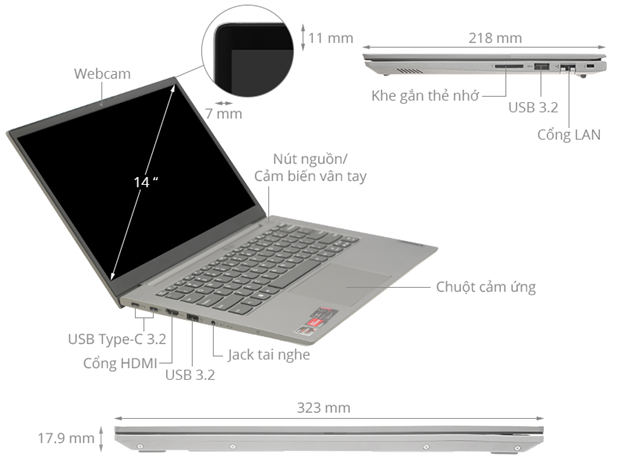 Laptop Lenovo ThinkBook 14 G3: Hiệu năng không phải dạng vừa, giá bán cực kì 