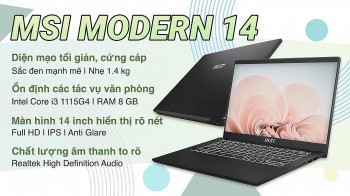 Laptop MSI Modern 14 C11M-011VN i3: Phá đảo thị trường laptop phân khúc giá rẻ