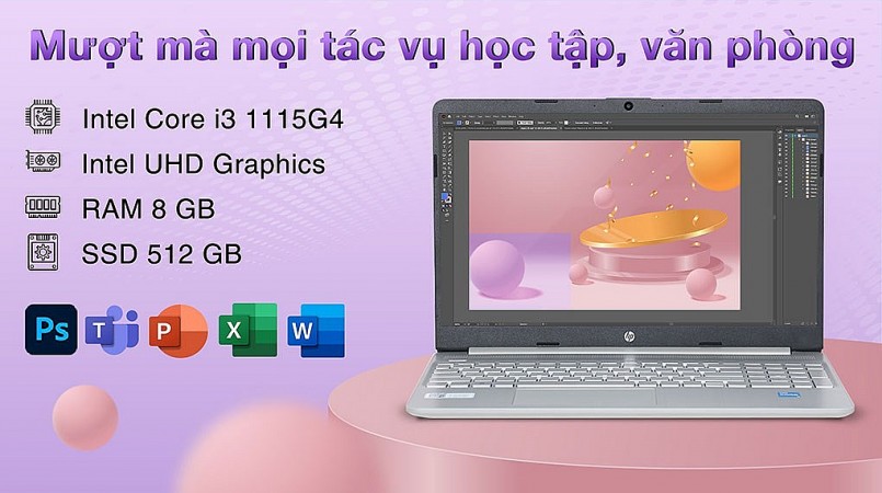 Laptop HP 15s fq2711TU i3: Có gì mà khiến nhiều người đắm say đến thế?