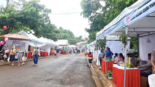 Gia Lai: Hơn 80 gian hàng tham gia chợ phiên nông sản an toàn huyện Đức Cơ